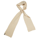 HOODED WOOL MUFFLER TAN BEIGE